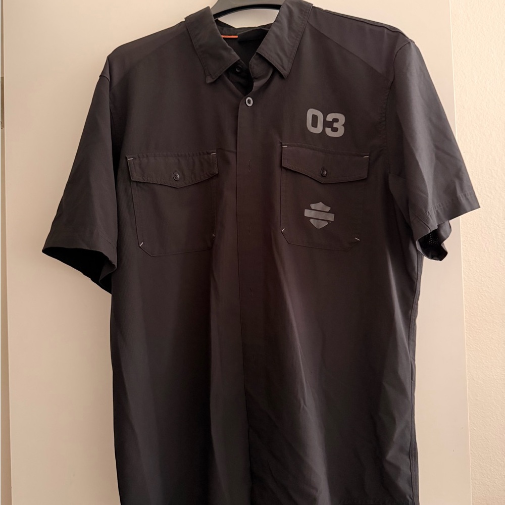 Harley-Davidson Charcoal Button Down Shirt